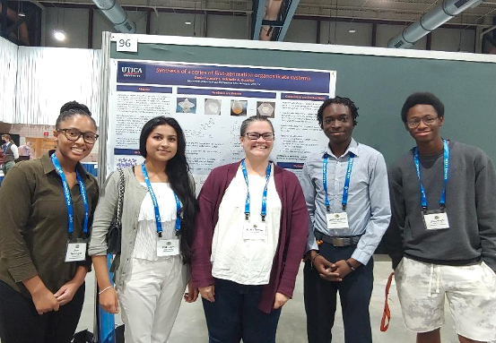 Chemistry students presenting their research