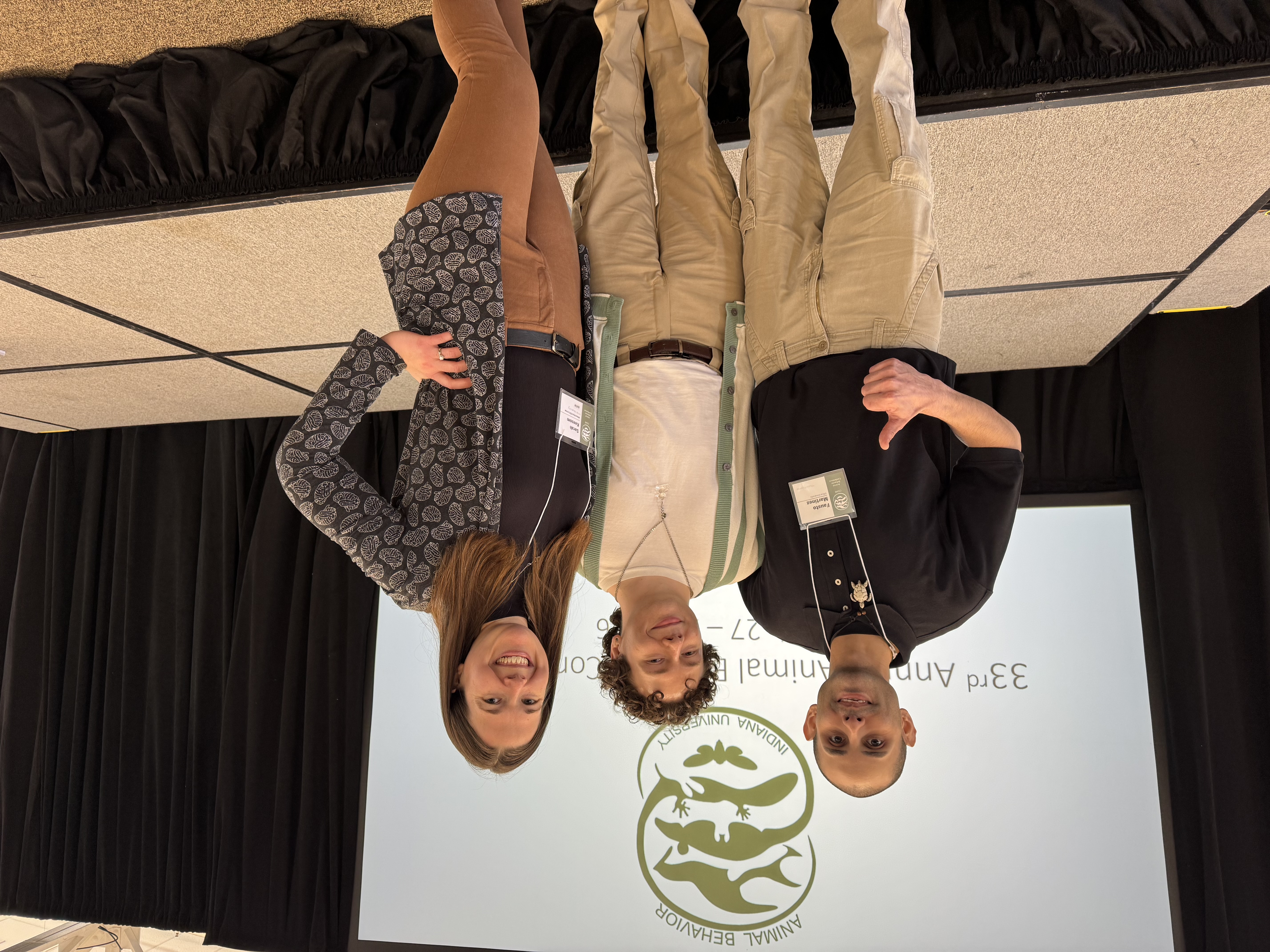 Fausto Martinez, Marshall Hildreth, and Dr. Sarah Keesom at 33rd Annual Enimal Behavior Conference